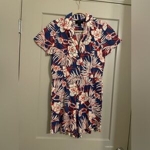 Jcrew floral print romper size 4